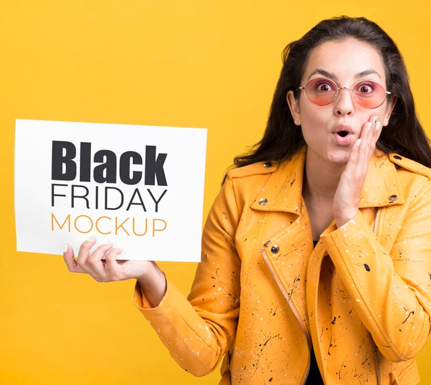 Front View Of Black Friday Concept Mock-Up Psd