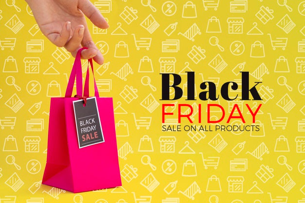 Front View Of Black Friday Concept Mock-Up Psd