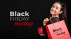 Front View Of Black Friday Concept Mock-Up Psd