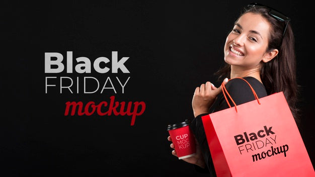 Front View Of Black Friday Concept Mock-Up Psd