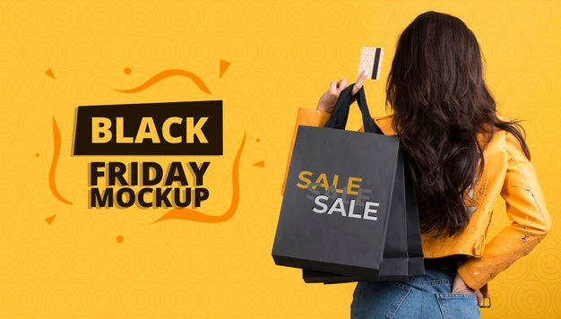 Front View Of Black Friday Concept Mock-Up Psd