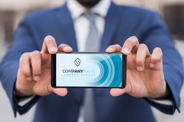 Front View Of Business Man Mock-Up Psd