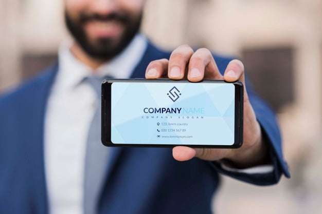 Front View Of Business Man Mock-Up Psd