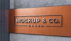Front View Of Business Mockup Sign Design Psd
