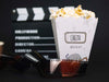 Front View Of Cinema Glasses With Popcorn And Film Psd