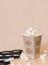 Front View Of Cinema Popcorn In Cup With Copy Space Psd