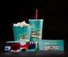 Front View Of Cinema Popcorn With Cup And Threedimensional Glasses Psd