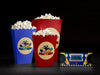 Front View Of Cinema Popcorn With Ticket Psd