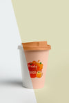 Front View Of Coffee Cup With Lid Psd