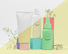 Front View Of Collection Of Beauty Products Psd
