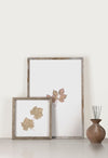 Front View Of Decorative Frames With Vase Psd