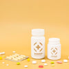 Front View Of Different Pills Bottles With Copy Space Psd