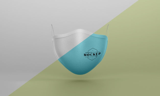 Front View Of Face Mask Mock-Up Psd