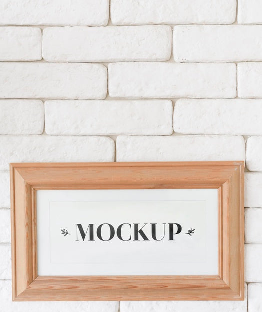 Front View Of Frame Mock-Up For Interior Decoration Psd