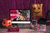 Front View Of Halloween Concept Psd