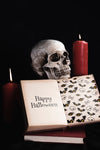 Front View Of Halloween Concept With Mock-Up Book Psd