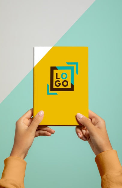 Front View Of Hand Held Book Psd
