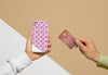 Front View Of Hand Held Smartphone And Credit Card Psd