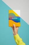 Front View Of Hand Holding Book Psd