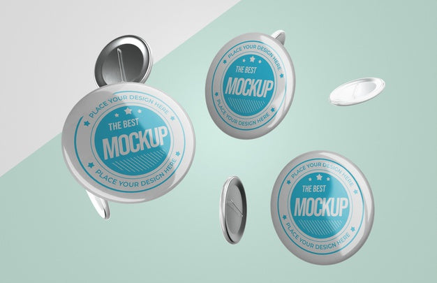 Front View Of Insignia Mock-Up Psd