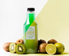 Front View Of Juice Bottle With Kiwi Psd