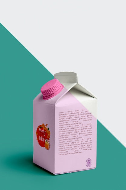 Front View Of Juice Carton Psd