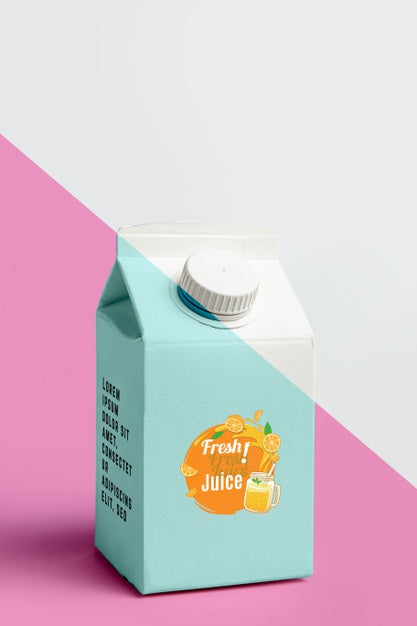 Front View Of Juice Container Psd