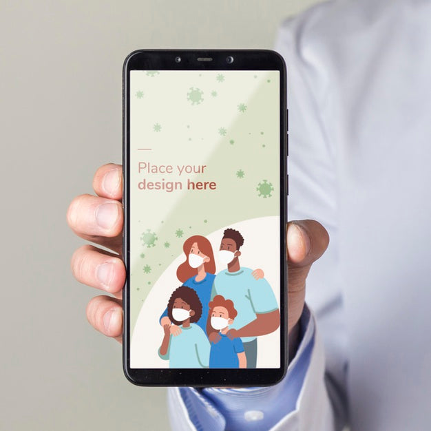 Front View Of Medical Concept Mock-Up Psd