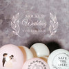 Front View Of Mock-Up Balloons For Wedding Psd