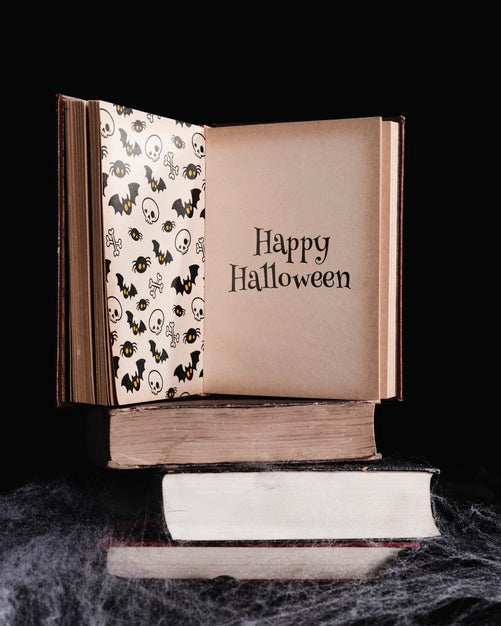 Front View Of Mock-Up Book With Black Background Psd