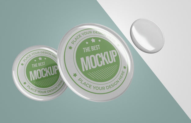 Front View Of Mock-Up Insignia Merchandise Psd