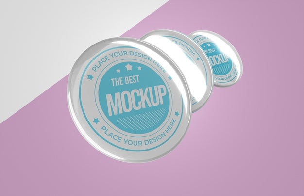 Front View Of Mock-Up Insignia Merchandise Psd