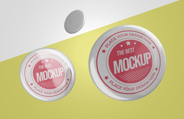 Front View Of Mock-Up Insignia Psd