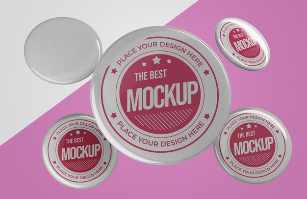 Front View Of Mock-Up Insignia Psd