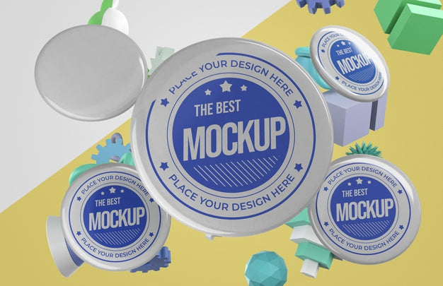 Front View Of Mock-Up Merchandise With Insignia Psd