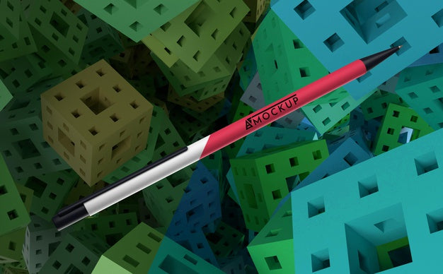 Front View Of Mock-Up Pen Merchandise Psd