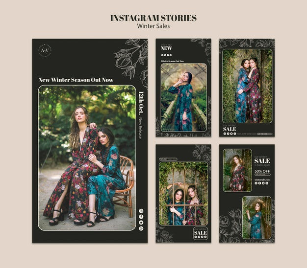 Front View Of New Winter Season Mock-Up Psd