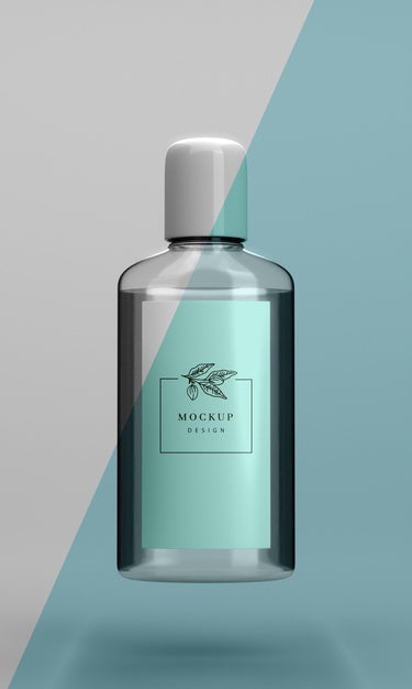 Front View Of Sanitizer Bottle Mock-Up Psd