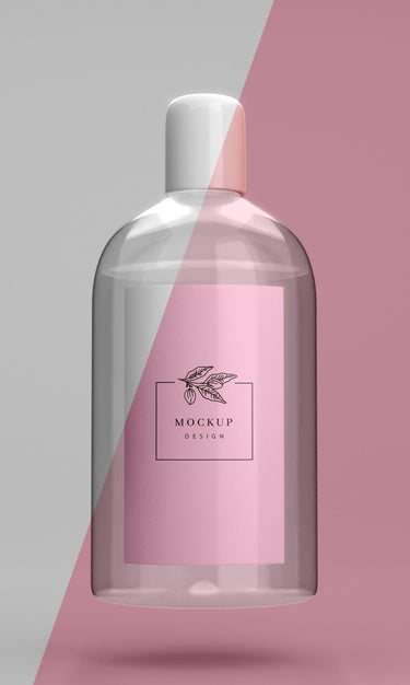 Front View Of Sanitizer Bottle Mock-Up Psd