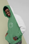 Front View Of Smiley Man In Hoodie Psd