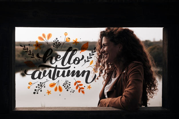 Front View Of Smiling Woman Looking Away Psd