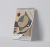 Front View Of Spiral Notebook With Geometric Shapes Psd