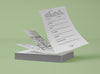 Front View Of Stack Of Papers Psd