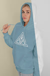 Front View Of Stylish Woman In Hoodie Psd