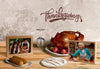 Front View Of Thanksgiving Concept Mock-Up Psd