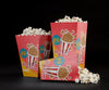 Front View Of Three Cinema Popcorn Cups Psd