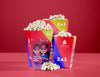 Front View Of Three Cups Of Cinema Popcorn Psd