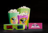 Front View Of Threedimensional Glasses With Cinema Popcorn Psd