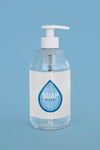Front View Of Transparent Bottle Of Liquid Soap Psd