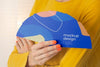 Front View Of Woman Holding Hand Fan Mock-Up Psd